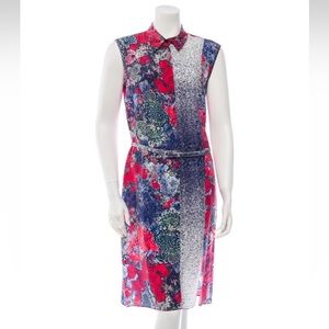 Nonoo 100% silk printed dress